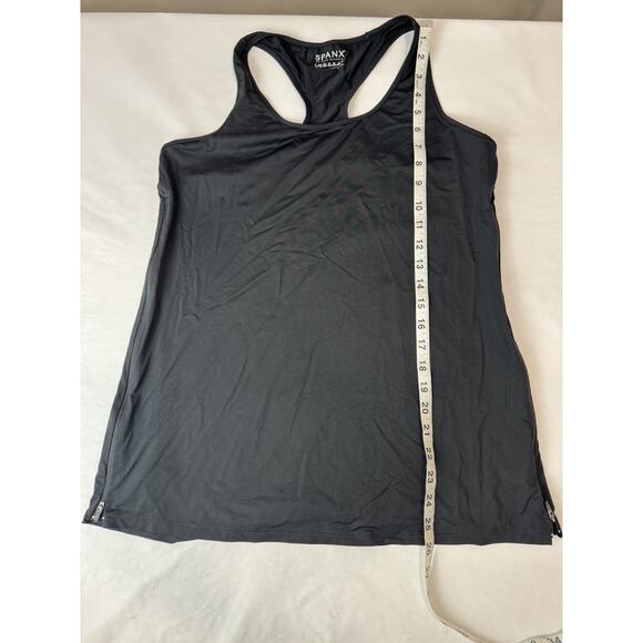 Spanx Transformation Tank Top Black Dual Side Zipper Moisture Wicking NWOT Large - Picture 8 of 10